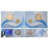 Image 1 : Mother Teresa Birth Centenary (1910 - 2010), Proof Set, 2 Coins (100 Rs & 5 Rs), 2010