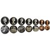 Image 1 : New Zealand, Elizabeth II, 1980, Set of 7 Coins