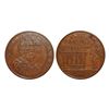 Image 1 : British India commemorative medal - Bronze medal for celebrating peace after World War I distributed