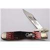 Image 2 : CaseXX 6111 1/2 Cheetah Script Cranberry Knife in