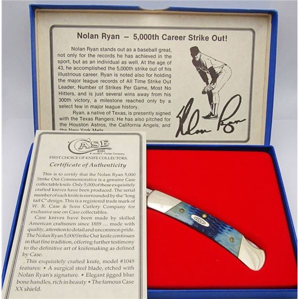 CaseXX Lockback Knife Nolan Ryan 5000 Strikeout