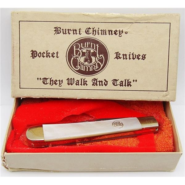 Burnt Chimney Germany Pearl Handles Knife