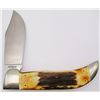 Image 4 : CaseXX Blue Scroll Stag Single Blade Pocketknife