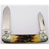 Image 4 : CaseXX 52131 Blue Scroll Canoe Folding Knife with