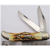 Image 3 : CaseXX Stag 5265 SAB SSP Razor Edge Folding Knife