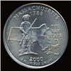 Image 2 : 2000P Mass. Quarter Off Center Gem Uncirculated (COI-5104)