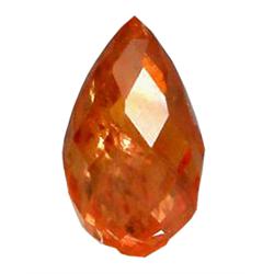 1.63ct Briolette Cut Padparascha Sapphire Nigeria (GEM-16640)