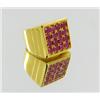 Image 2 : 4ct Natural Ruby Mens Gold Vermeil Heavy Ring (JEW-1491)