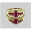 Image 1 : 1.65ct Burma Ruby 10k Gold Ladies Ring (JEW-1501)
