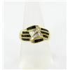 Image 1 : 1.4ct Ceylon Blue Sapphire & Diamond 10k Gold Ladies Ring (JEW-1510)
