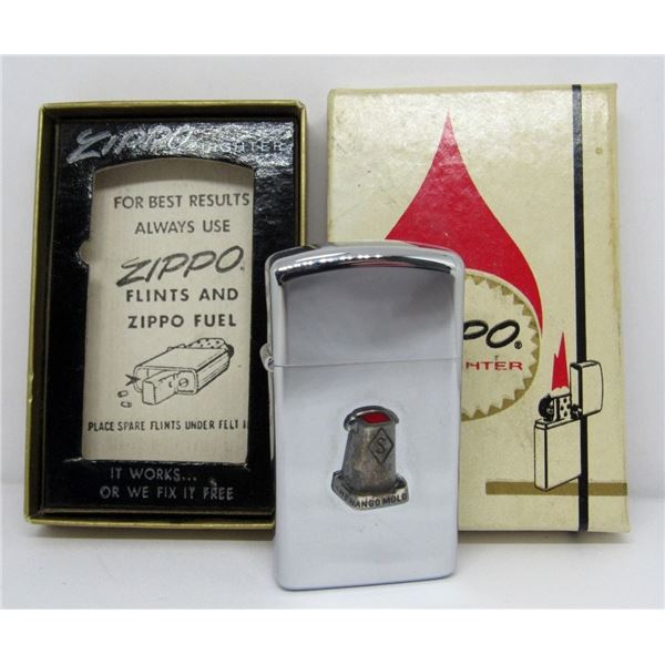 1970S SLIM ZIPPO LIGHTER + ORGINAL BOX
