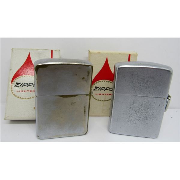 (2) 1950s ZIPPOS IN ORIGNAL BOXES