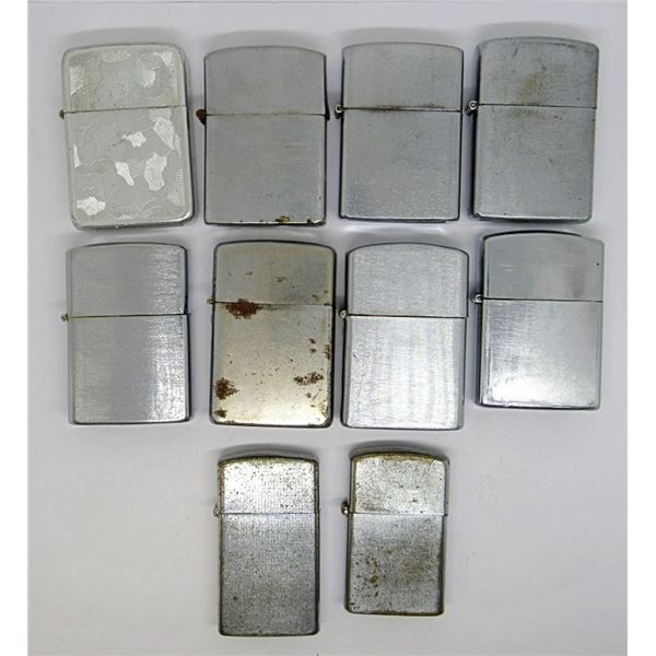 (10) MODERN AND VTG PLAIN LIGHTERS