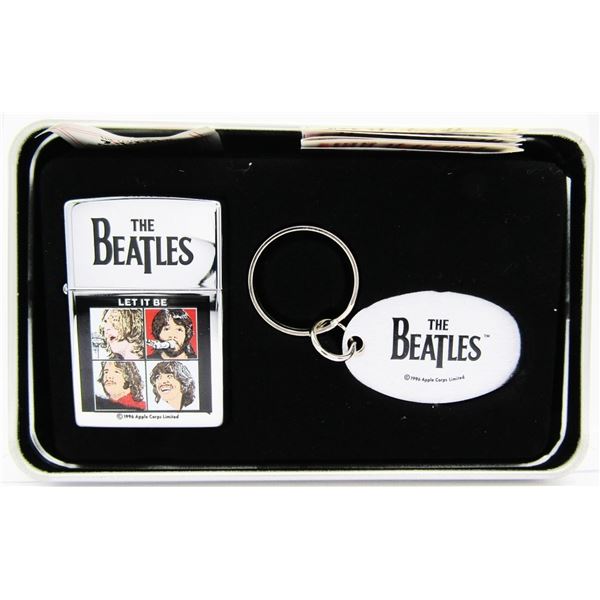 VINTAGE BEATLES "LET IT BE" LIGHTER & KEYCHAIN