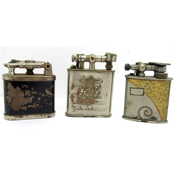 (3) VINTAGE LIGHTERS - LIFT ARMS