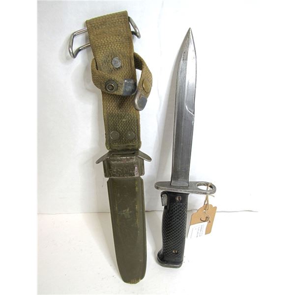 VINTAGE US M6 MILPAR COL BAYONET WITH SHEATH!