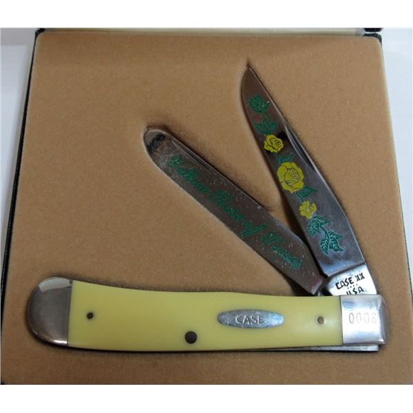 CASE XX 3254 YELLOW ROSE OF TEXAS FOLDING KNIFE