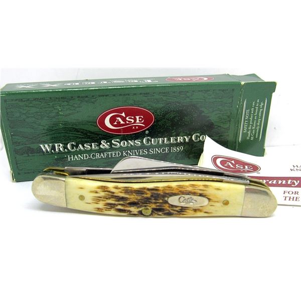 CASEXX USA 6318SS AMBER STOCKMAN JIGGED BONE