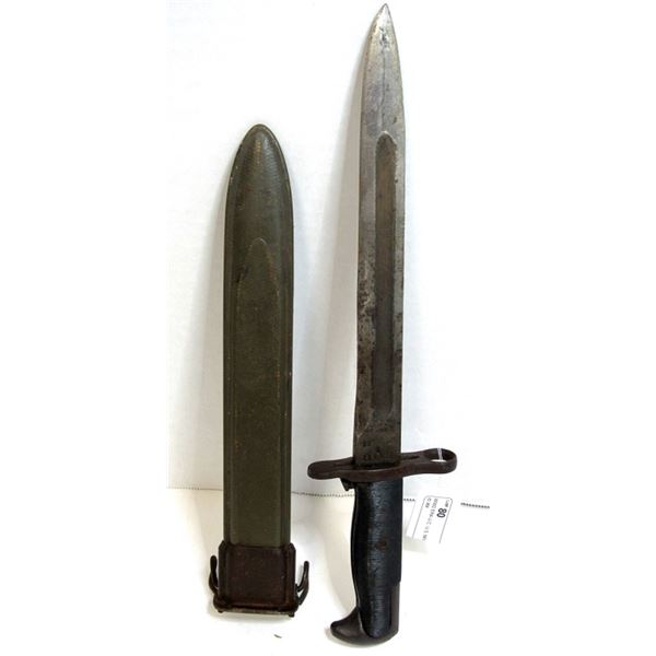 WW2 ERA U.C. U.S. MILITARY BAYONET & SCABBARD!
