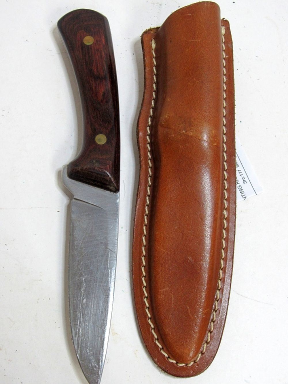 WESTERN USA W84 HUNTING KNIFE & SHEATH!