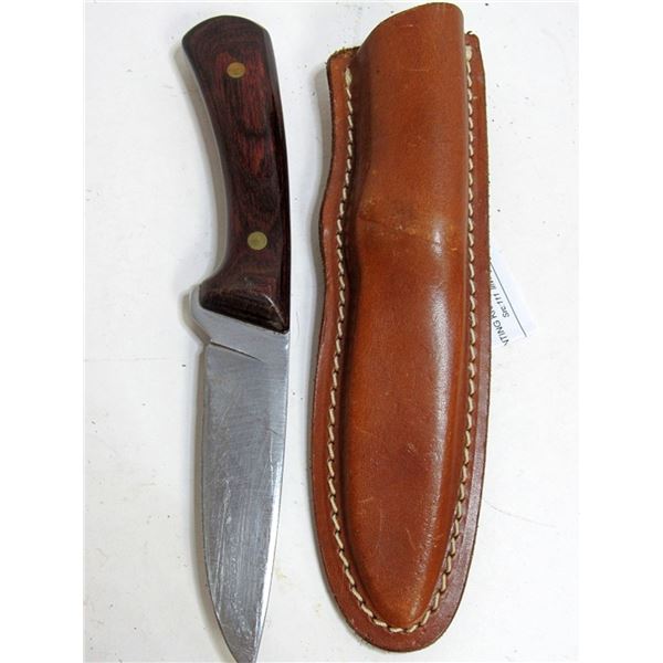WESTERN USA W84 HUNTING KNIFE & SHEATH!