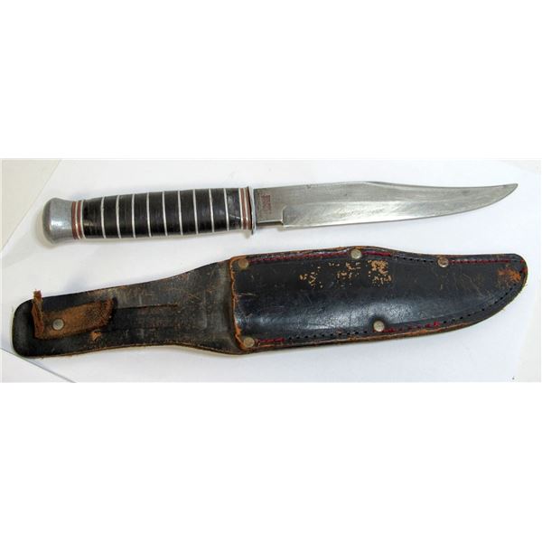 GERMAN 'SHERIFFS KNIFE' HUNTING KNIFE & SHEATH