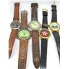 Image 2 : 5 MEN'S LEATHER STYLE BAND WATCHES: