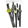Image 2 : 5 MEN'S LEATHER STYLE BAND WATCHES: