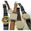 Image 2 : 5 MEN'S LEATHER STYLE BAND WATCHES: