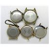 Image 2 : 5 MEN'S WATCH FACES: GOLD-TONED