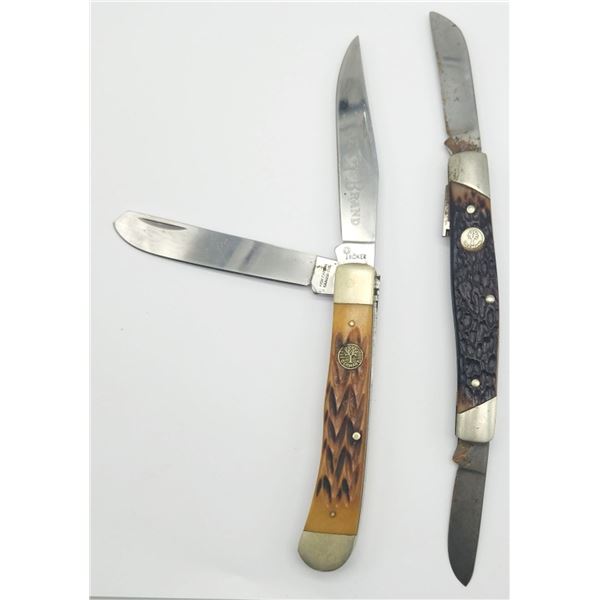 (2) BOKER TREE BRAND KNIVES (1) LIKE NEW