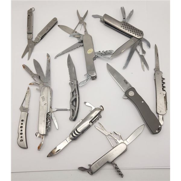 (10) MULTI-TOOL UTILITY KNIFE LOT