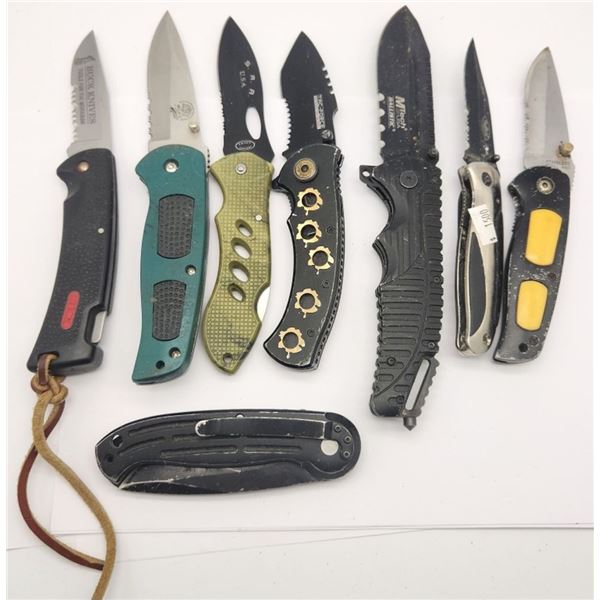 (8) HUNTING / WORKMAN KNIFE LOT