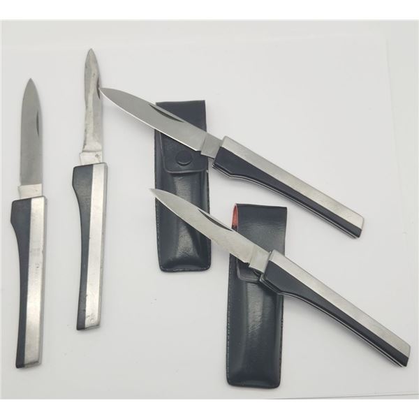 (4) VERNCO HAND HONED KNIVES