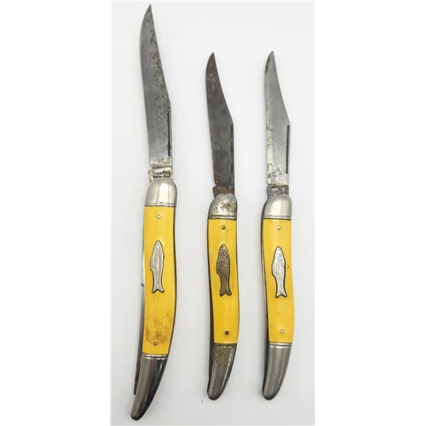 (3) IMPERIAL FISHING KNIVES