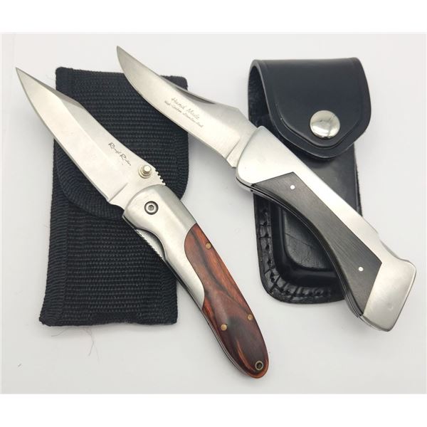 (2) SINGLE BLADE LIKE NEW KNIVES