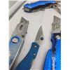 Image 2 : (11) BLUE HANDLE VARIOUS KNIVES
