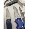 Image 4 : (11) BLUE HANDLE VARIOUS KNIVES