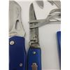 Image 5 : (11) BLUE HANDLE VARIOUS KNIVES