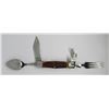 Image 6 : (2) CAMPING UTENSIL (1) HUNTING KNIFE