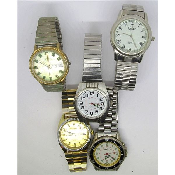 5 MEN'S WATCHES: