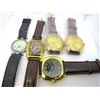Image 2 : 5  MEN'S LEATHER STYLE BAND WATCHES: