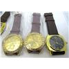 Image 3 : 5  MEN'S LEATHER STYLE BAND WATCHES: