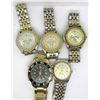 Image 1 : 5  MEN'S WATCHES: WITH GOLD TONES