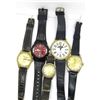 Image 1 : 5  MEN'S DARK TONED WATCHES: