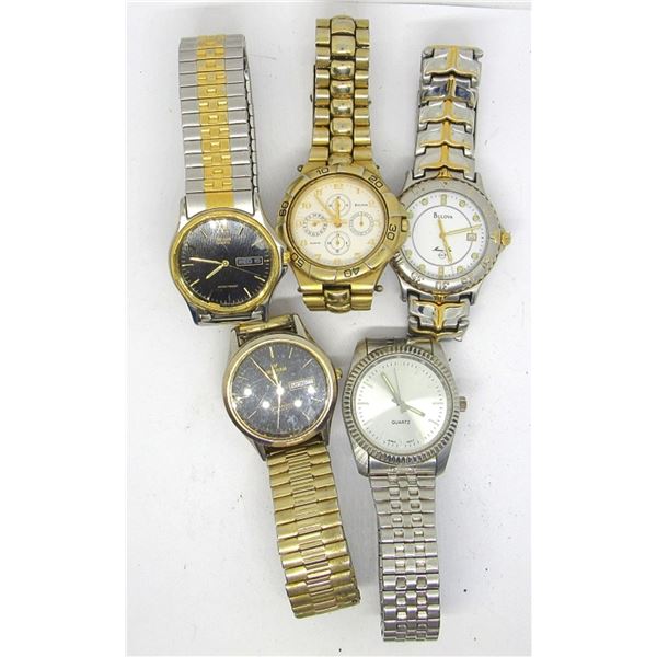 5  MEN'S DRESS WATCHES: