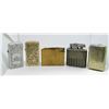 Image 2 : (5) MIXED VINTAGE LIGHTERS AND MATCH CASE