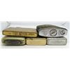 Image 5 : (5) MIXED VINTAGE LIGHTERS AND MATCH CASE