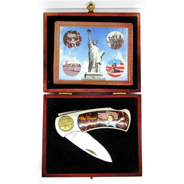 "THE ANGEL OF PEACE" LOCKBACK POCKET KNIFE