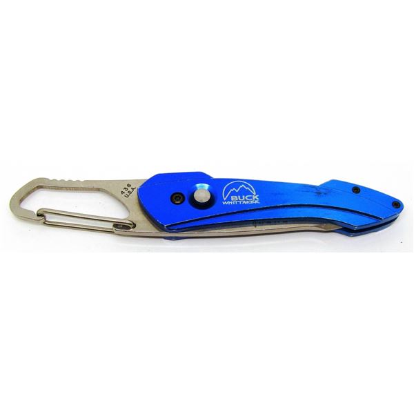 Buck Whittaker 436 Ble Carabiner Clip Knife!